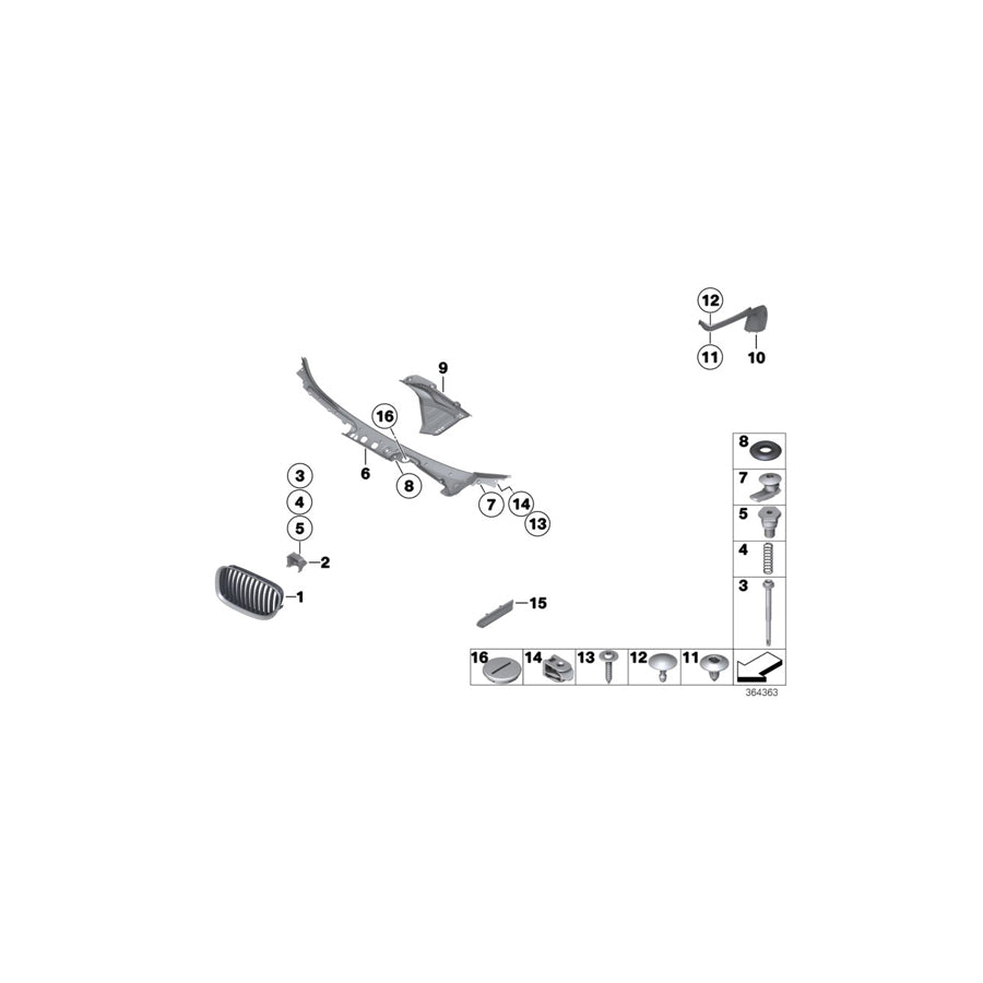 Genuine BMW 51137298873 F03 F01 F02 Trim Cover, Decor Element, Left (Inc. 750Li, 750LiX 4.4 & 730Li) | ML Performance UK