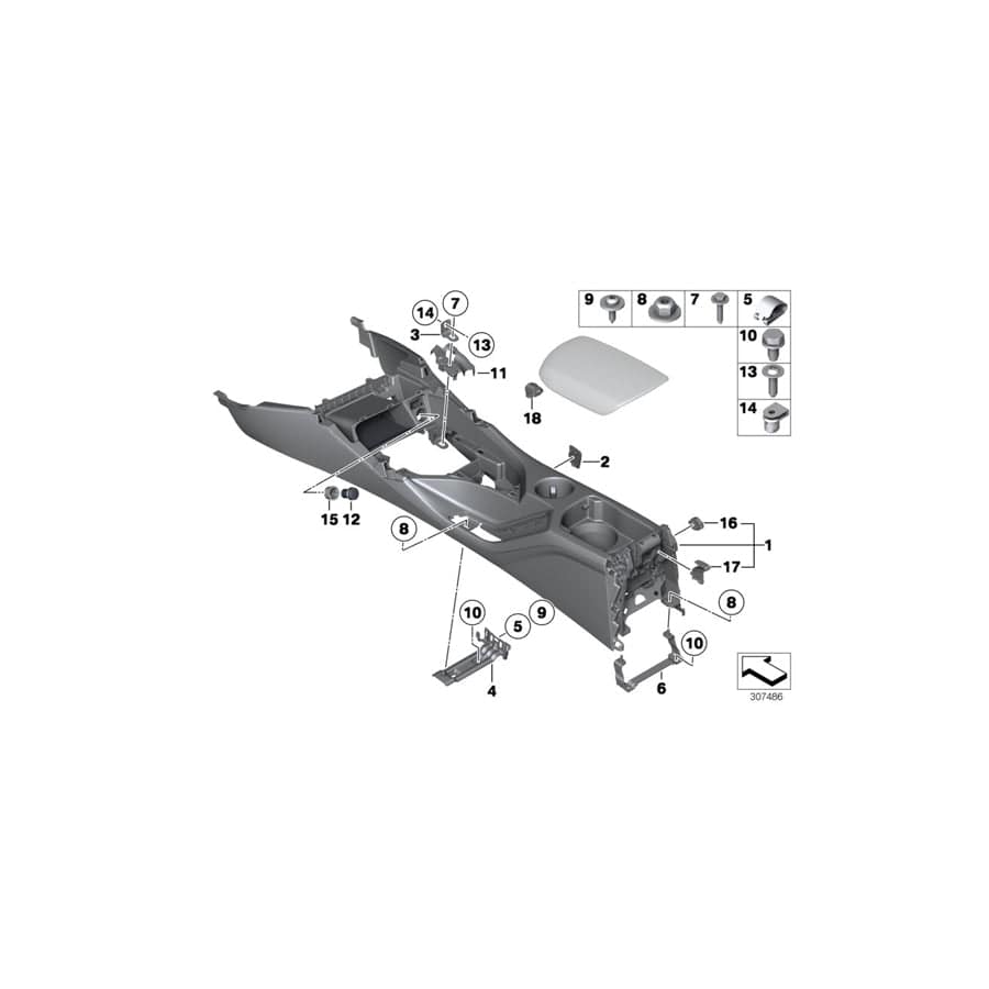 Genuine BMW 51162993638 E84 Set Of Bracket (Inc. X1 23dX, X1 28iX & X1 20iX) | ML Performance UK