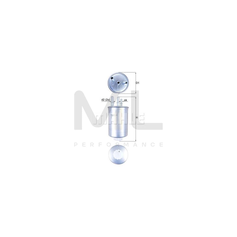 MAHLE ORIGINAL KL 505 Fuel filter In-Line Filter | ML Performance Car Parts