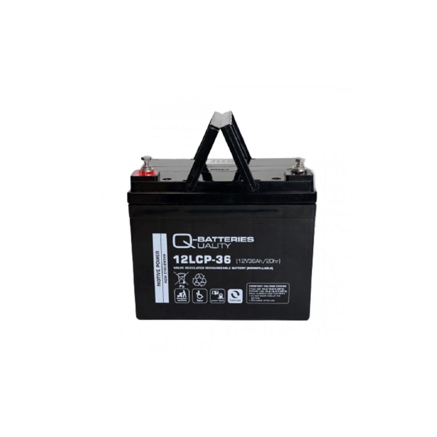 Q-Batteries 12LCP36 / 12V 36Ah lead acid battery Cycle type AGM Deep Cycle VRLA | ML Performance UK Car Parts