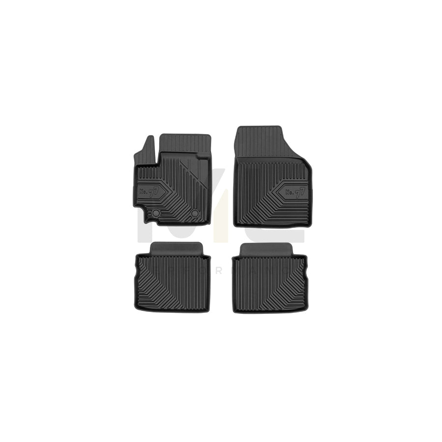 FROGUM Tailored, No.77 77426108 Floor mat set for SUZUKI Celerio (LF) Elastomer, Front and Rear, Quantity: 4, Black | ML Performance Car Parts