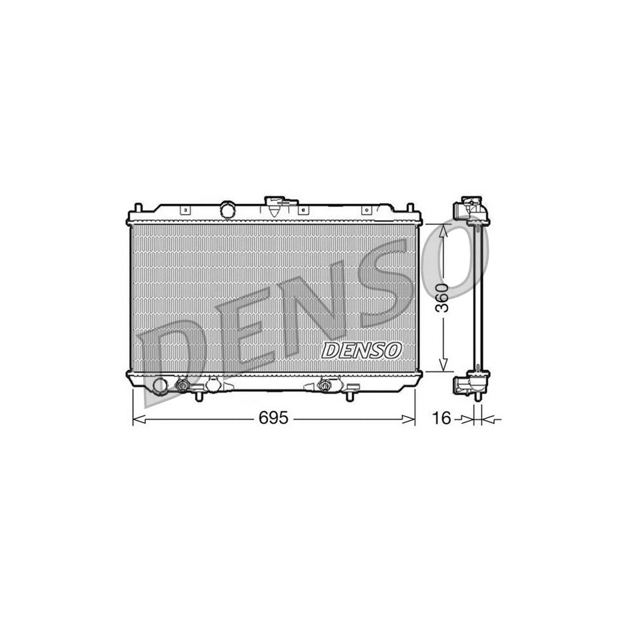 Denso DRM46028 Drm46028 Engine Radiator For Nissan Primera | ML Performance UK
