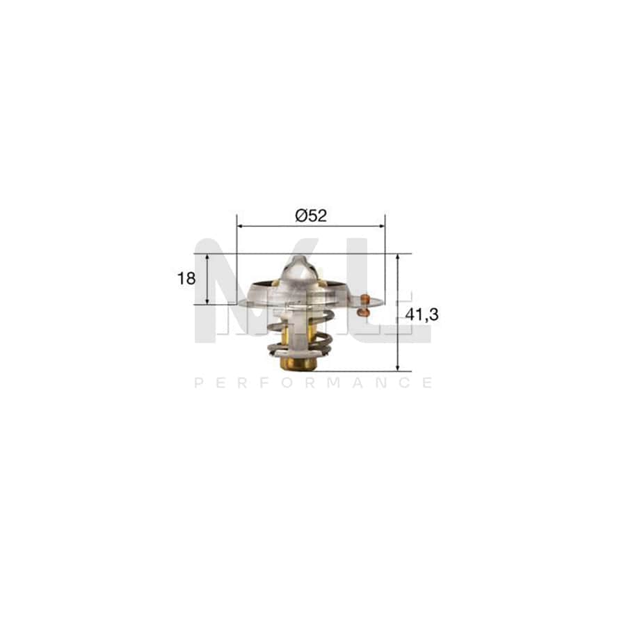 MAHLE ORIGINAL TI 79 87D Engine thermostat Opening Temperature: 87��C, with seal | ML Performance Car Parts