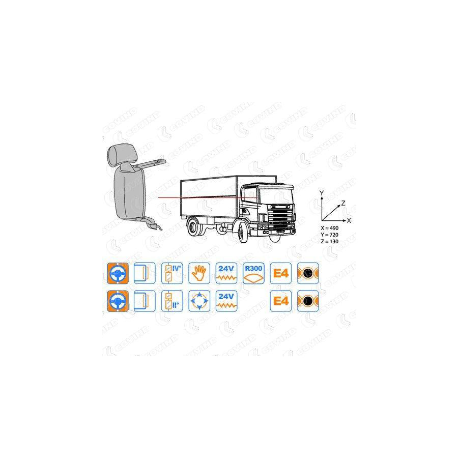 Covind 144/506 Outside Mirror, Driver Cab | ML Performance UK