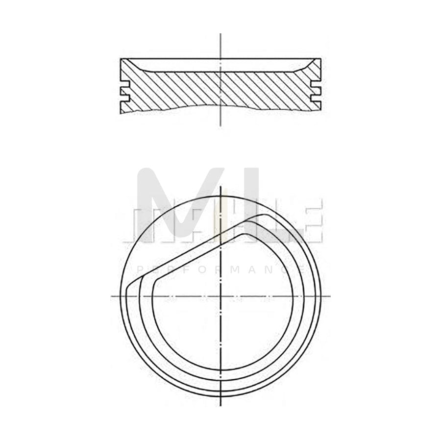 MAHLE ORIGINAL 001 26 00 Piston 80 mm, with piston rings | ML Performance Car Parts