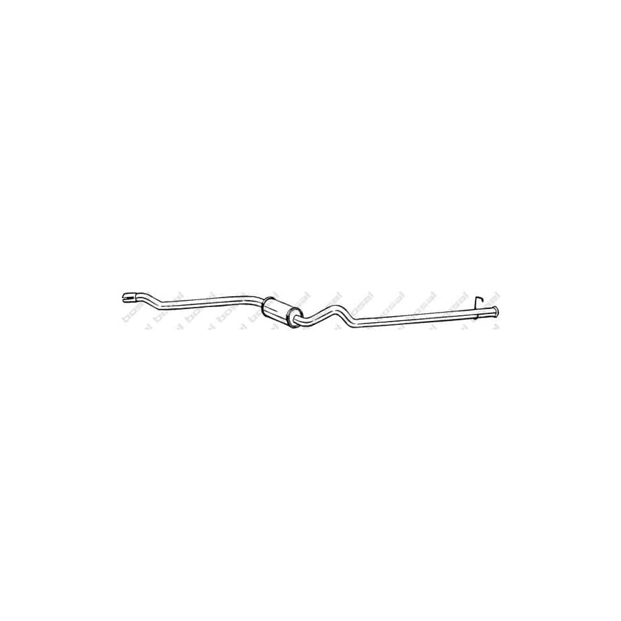 Bosal 287-277 Rear Silencer For Fiat Tipo Hatchback (160)