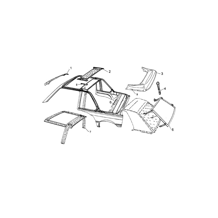 Genuine BMW 54310006295 E21 Soft-Top Covering SCHWARZ (Inc. 320, 315 & 323i) | ML Performance UK Car Parts