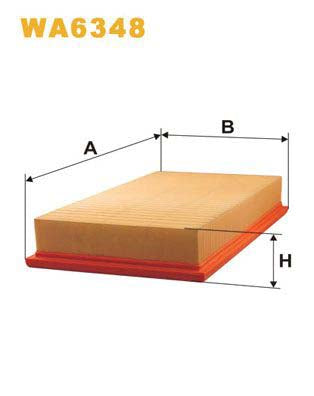 WIX Filters WA6348 Air Filter For Mazda 626