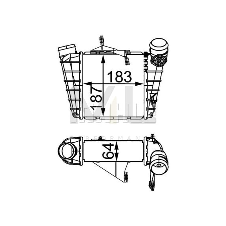 MAHLE ORIGINAL CI 298 000S Intercooler | ML Performance Car Parts
