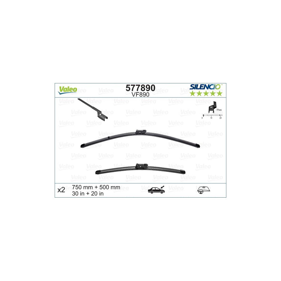 Valeo Silencio X.Trm 577890 Wiper Blade For Ford Transit | ML Performance UK Car Parts