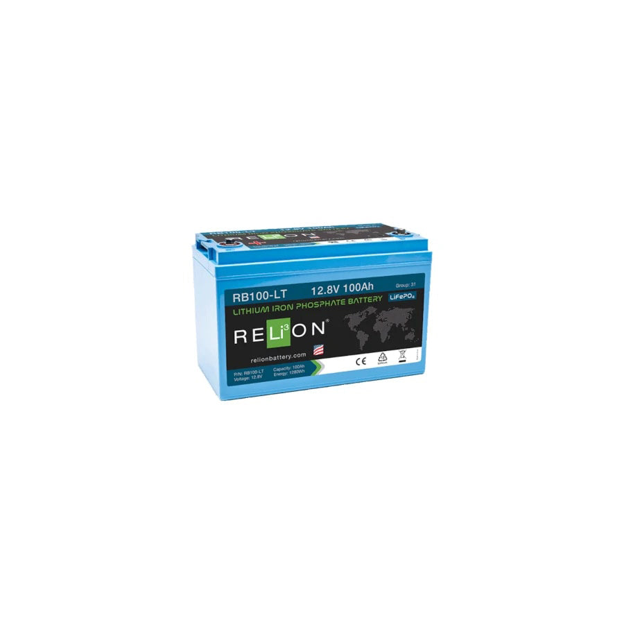 RELiON Lithium 12V 100Ah Leisure Battery LiFePO4 - REL-RB100-LT | ML Performance UK Car Parts