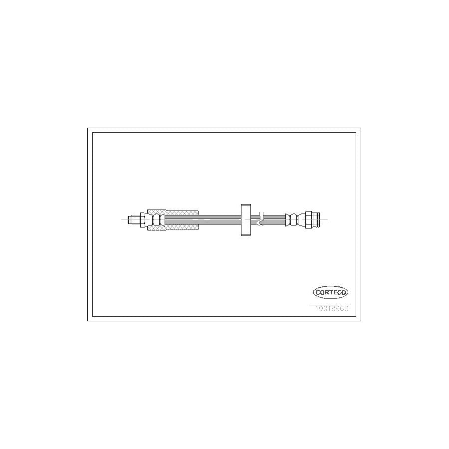 Corteco 19018663 Brake Hose For Peugeot 309 | ML Performance UK