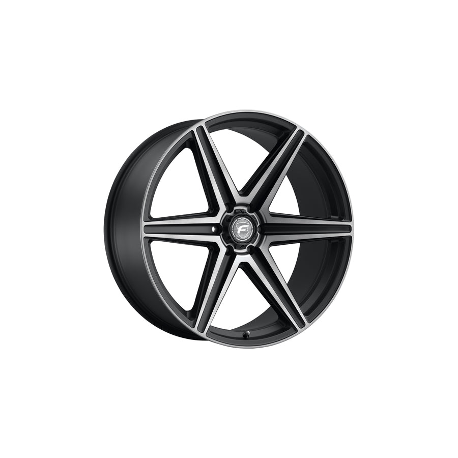 Forgestar F01240089P25 24x10 X6 Standard 6x135 ET25 BS6.5 Satin Black Machined - Double Dark Tint Truck & SUV Wheel