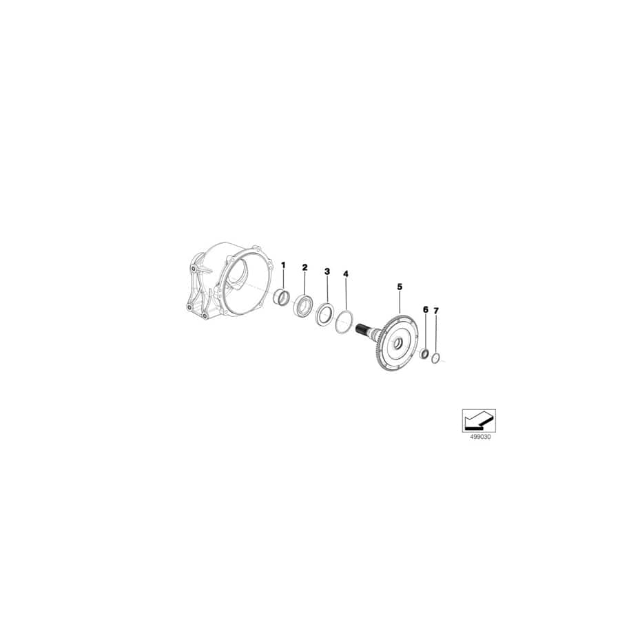 Genuine BMW 23008419302 BMW Lock Ring INS. INP. SHAFT (Inc. & M6 GT3) | ML Performance UK Car Parts