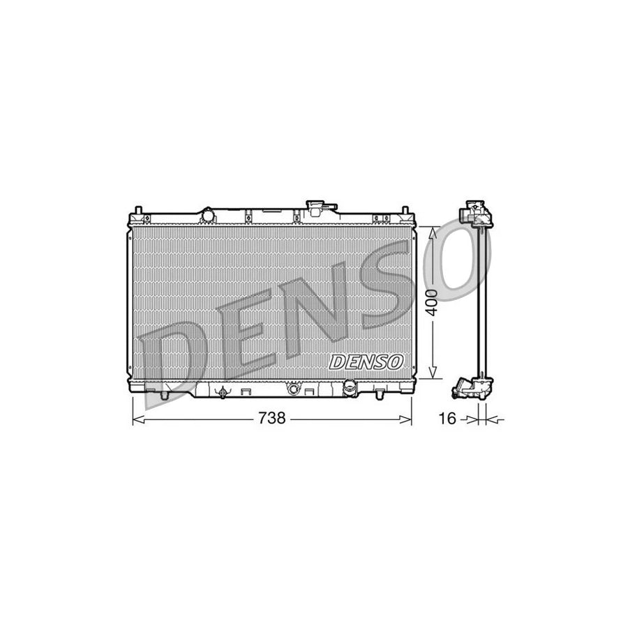 Denso DRM40011 Drm40011 Engine Radiator For Honda Cr-V Ii (Rd) | ML Performance UK