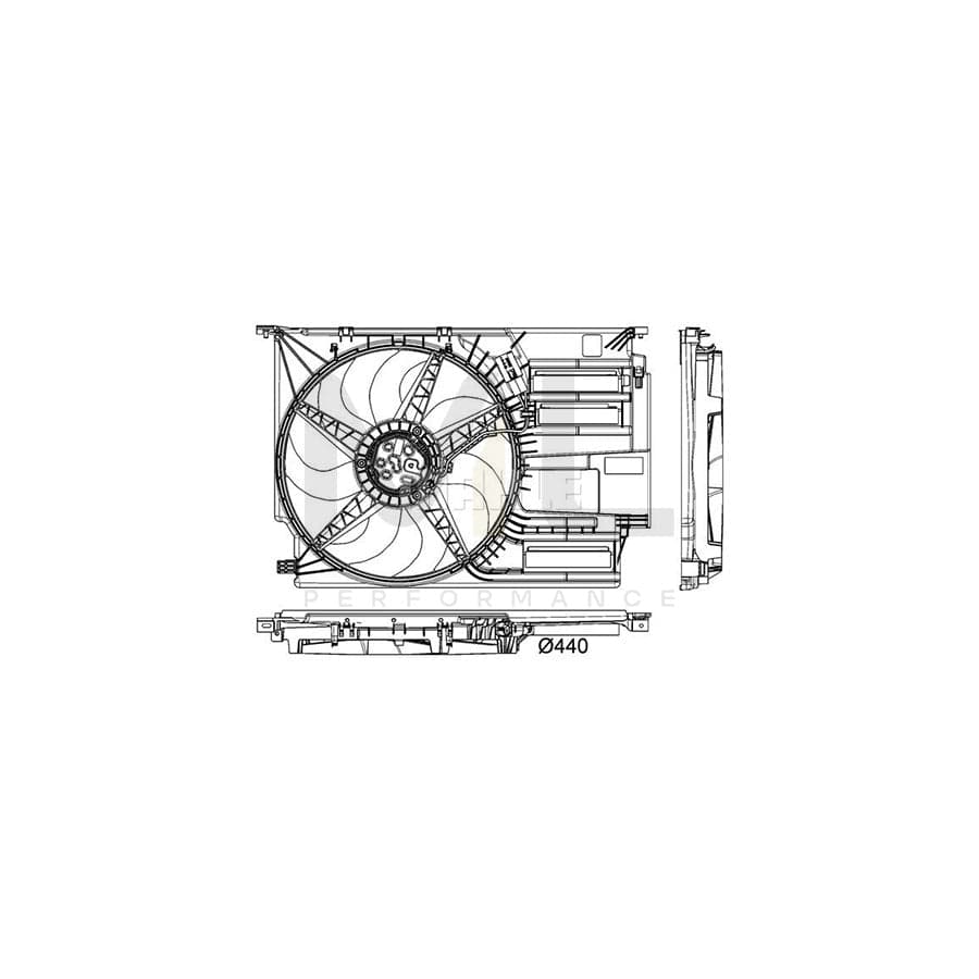 MAHLE ORIGINAL CFF 403 000P Fan, radiator ???: 440mm | ML Performance Car Parts