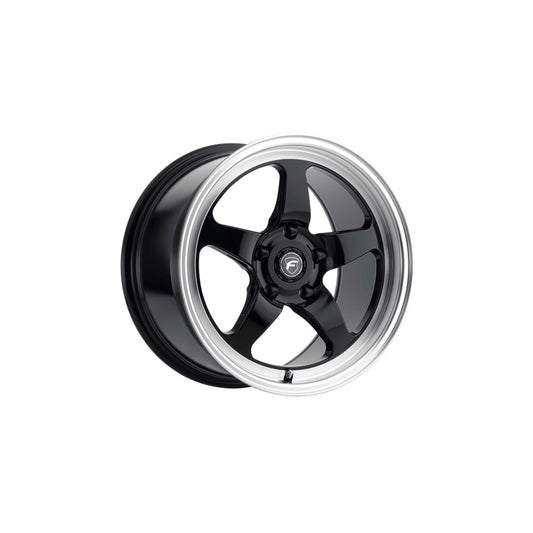 Forgestar F09170071P30 17x10 D5 Drag Standard 5x115 ET30 BS6.6 Gloss Black Machined Drag Racing Wheel