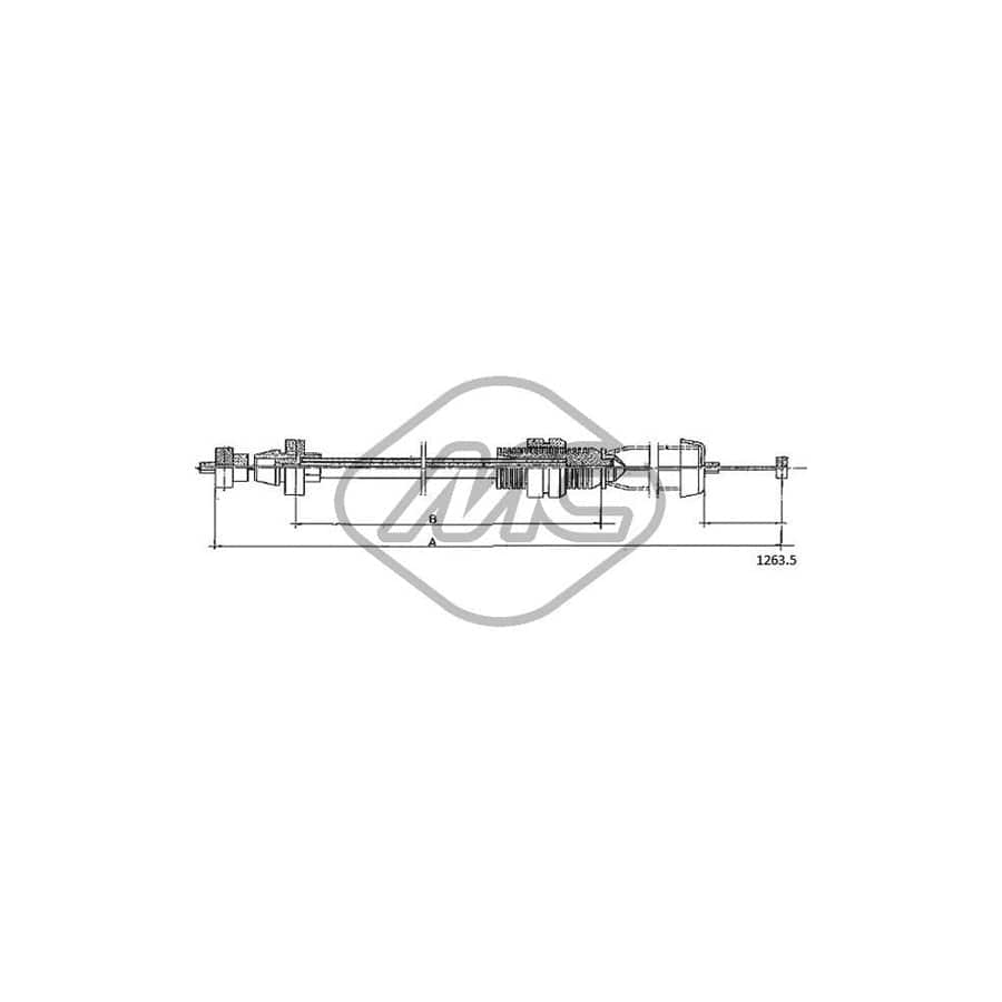 Metalcaucho 81472 Throttle Cable | ML Performance UK Car Parts