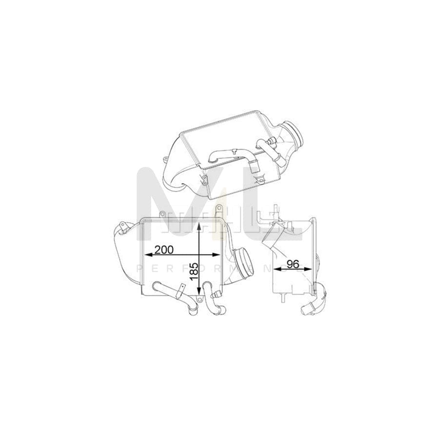 MAHLE ORIGINAL CI 156 000P Intercooler | ML Performance Car Parts