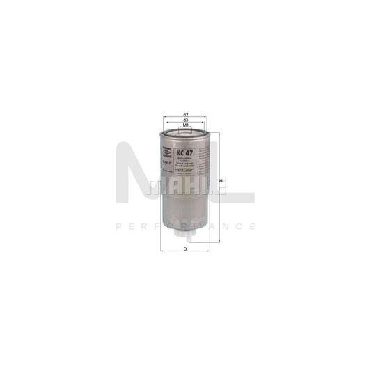 MAHLE ORIGINAL KC 47 Fuel filter Spin-on Filter | ML Performance Car Parts