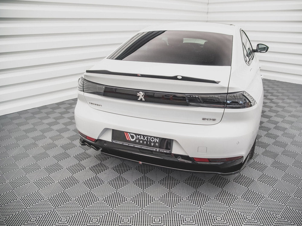 Maxton Design Peugeot 508 Gt-line MK2 Central Rear Splitter (vertical Bars)