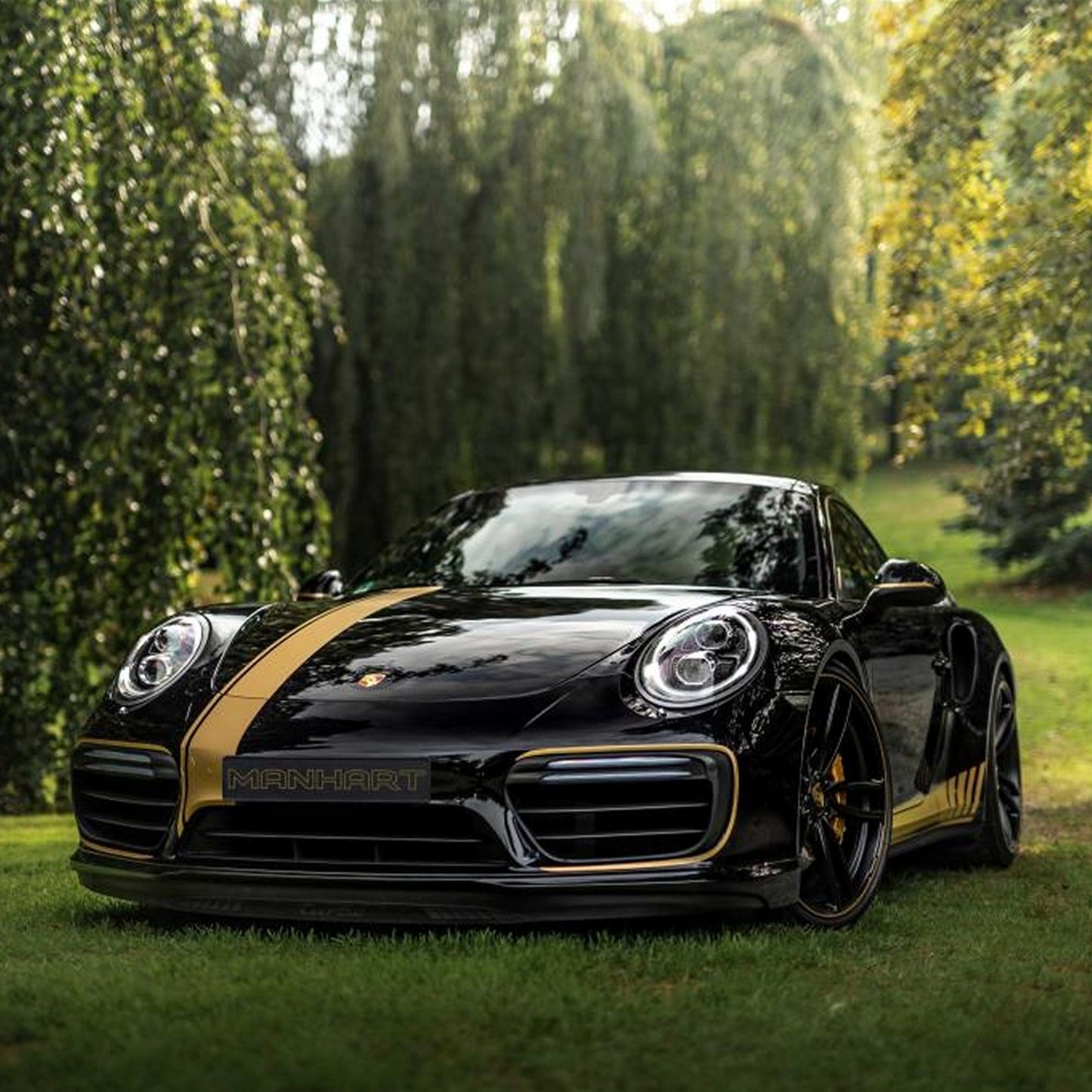 MANHART MHR991TS91221 TECHART FORMULA IV RIM SET FOR PORSCHE 911 TURBO (S) SILK MATTE BLACK