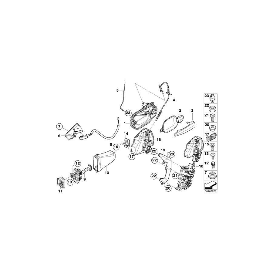 Genuine BMW 51217169173 E61 E60 Carrier With Catch, With Key Left (Inc. 520d, M5 & 535xi) | ML Performance UK