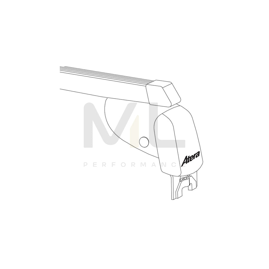 ATERA SIGNO 044188 Roof bars for cars without rails, 110 cm, 100 kg, Steel | ML Performance Car Parts