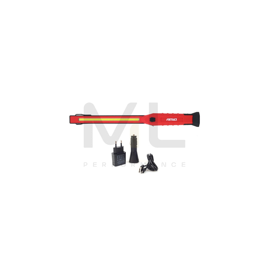 AMiO WT01 02170 Inspection lamp LED 20-300 lm cigarette lighter powered with rechargeable battery | ML Performance Car Parts