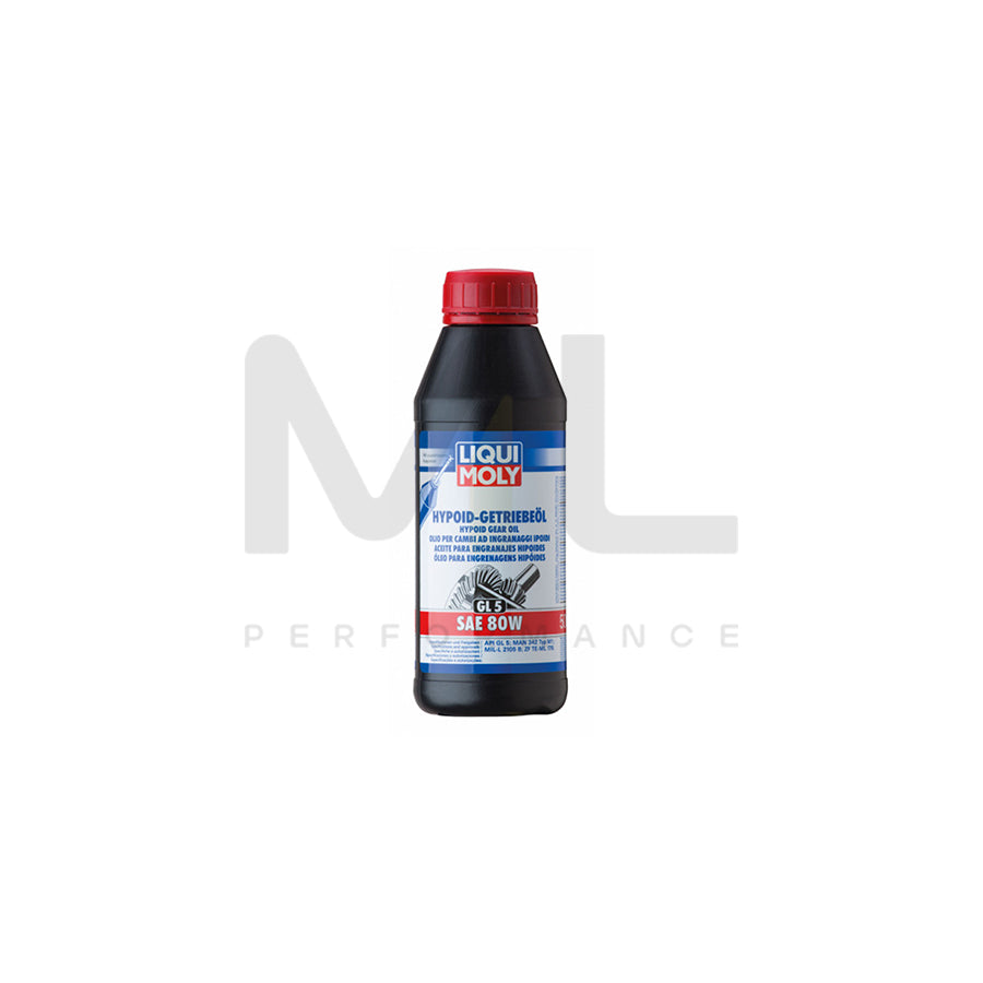 Liqui Moly Hypoid Gear Oil GL5 SAE 80W 500ml ML Car Parts UK ML