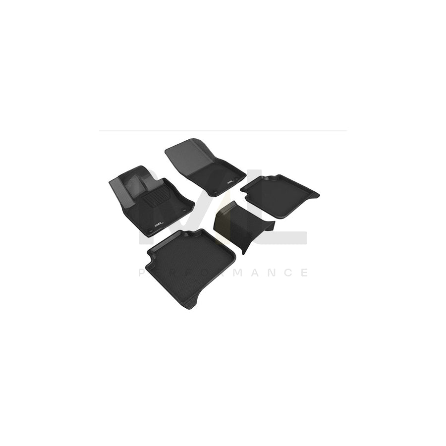 3D L1SK01401509 Floor mat set for SKODA Kodiaq (NS7) Elastomer, Front, Rear, Quantity: 5, Black | ML Performance Car Parts