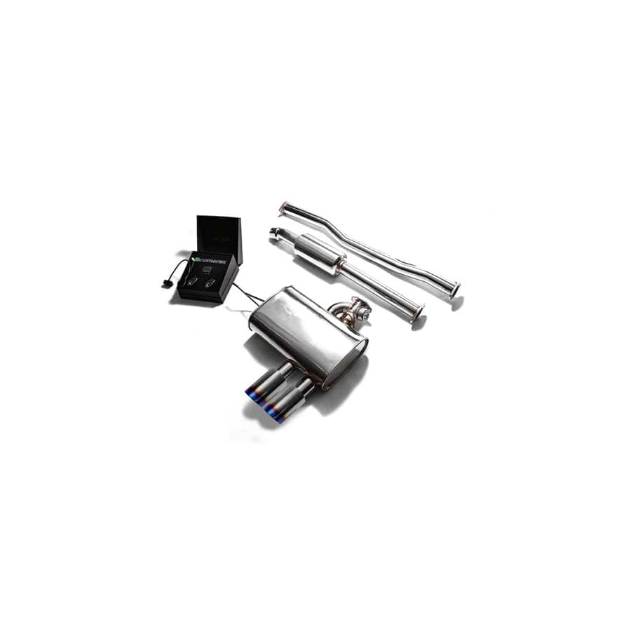 Armytrix MNF6V-DS11B Valvetronic Exhaust System Mini Cooper S F56 | F57 2014-2020 with Dual Blue Coated 3.5" | ML Performance UK UK Car Parts