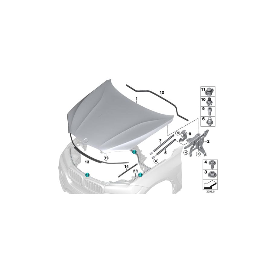 Genuine BMW 51237326020 F15 F16 Actor, Right FGS (Inc. X6 35iX, X5 M50dX & X6 40dX) | ML Performance UK