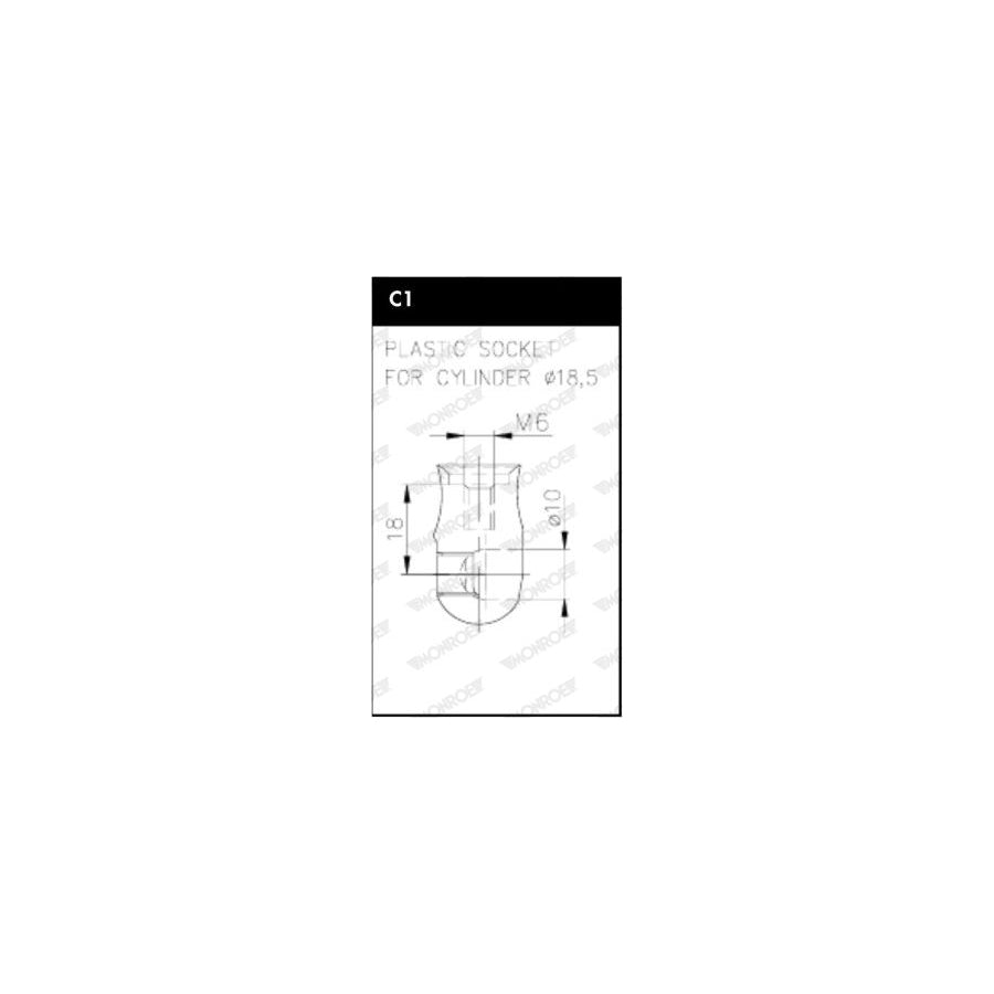 Monroe ML6365 Bonnet Strut For VW Passat