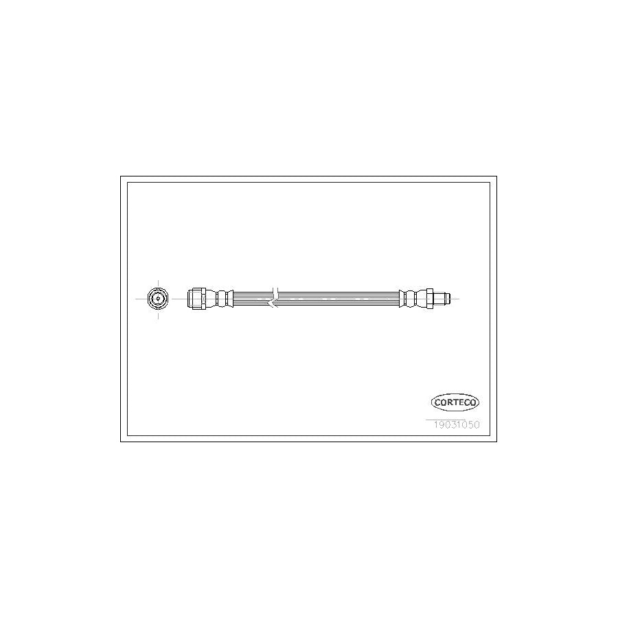 Corteco 19031050 Brake Hose Suitable For Mercedes-Benz Ml-Class (W163) | ML Performance UK