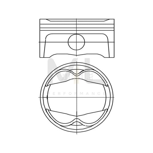 MAHLE ORIGINAL 503 PI 00102 001 Piston for PORSCHE 911 96,25 mm, without cooling duct | ML Performance Car Parts
