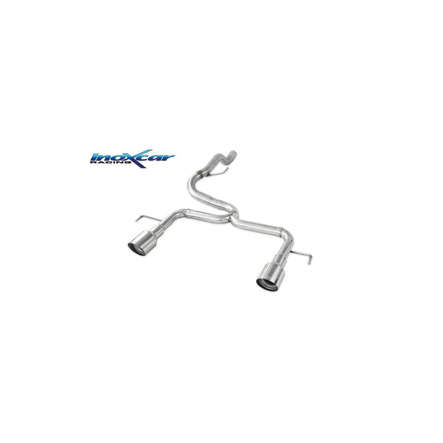 InoXcar OPCO.27.RA Opel Corsa D Non-Resonated Rear Exhaust | ML Performance UK Car Parts