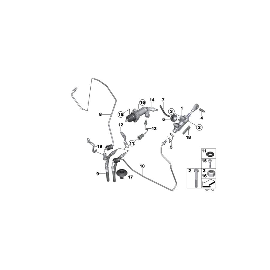 Genuine BMW 21526865413 F34 F30 F20 Pipe (Inc. 428iX, 335iX & 320dX) | ML Performance UK Car Parts