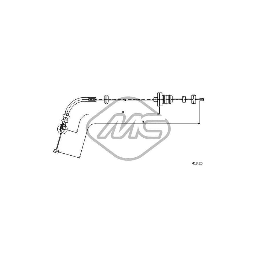 Metalcaucho 81512 Throttle Cable for FIAT PUNTO | ML Performance UK Car Parts