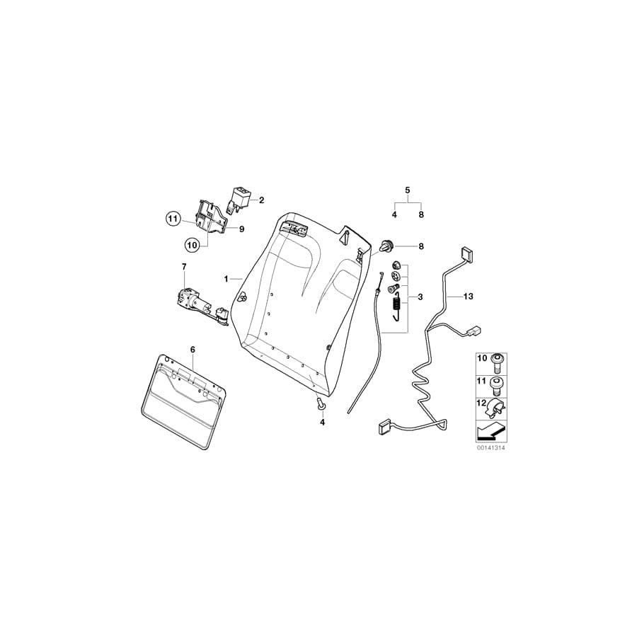Genuine BMW 52107153476 E46 Clip For Hose Line (Inc. 325Ci, 318Ci & 330Ci) | ML Performance UK Car Parts