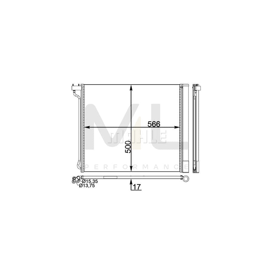 MAHLE ORIGINAL AC 269 000P Air conditioning condenser with dryer | ML Performance Car Parts