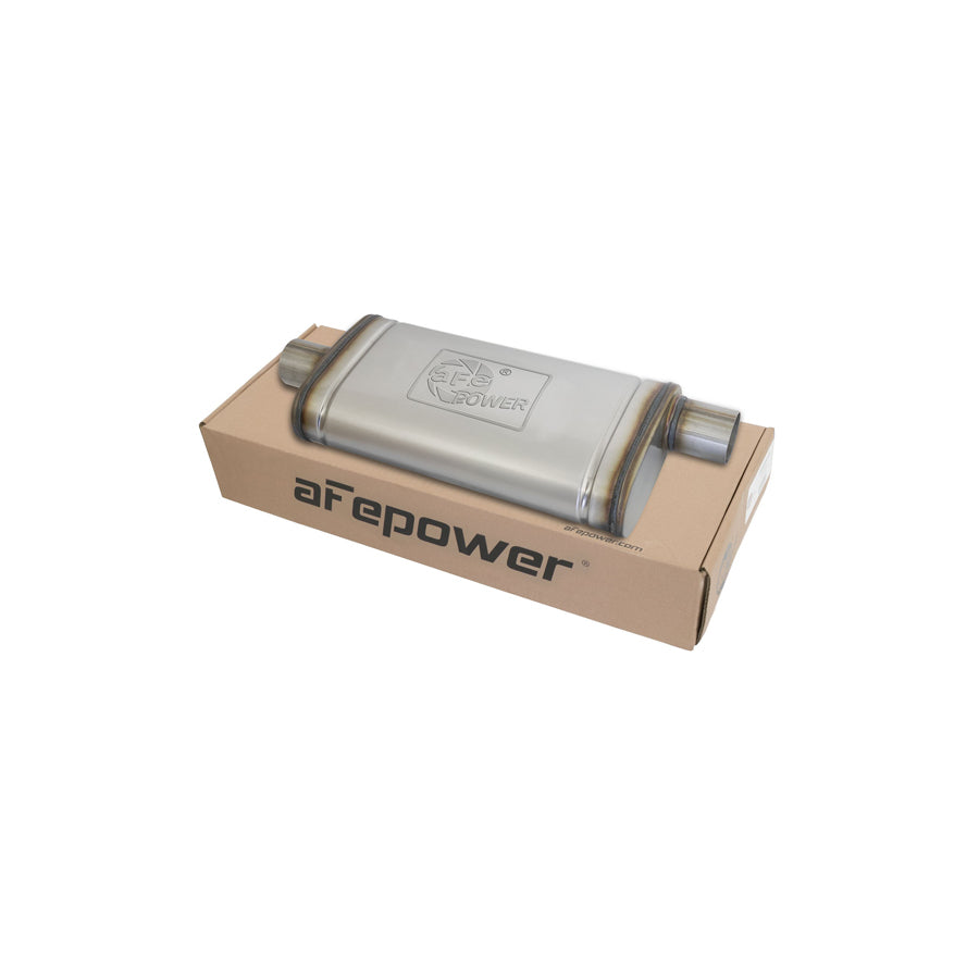 aFe 49M00019 2-1/2 IN ID Center/Offset x 9 IN W x 4 IN H x 18 IN L - Oval Body Muffler | ML Performance UK Car Parts