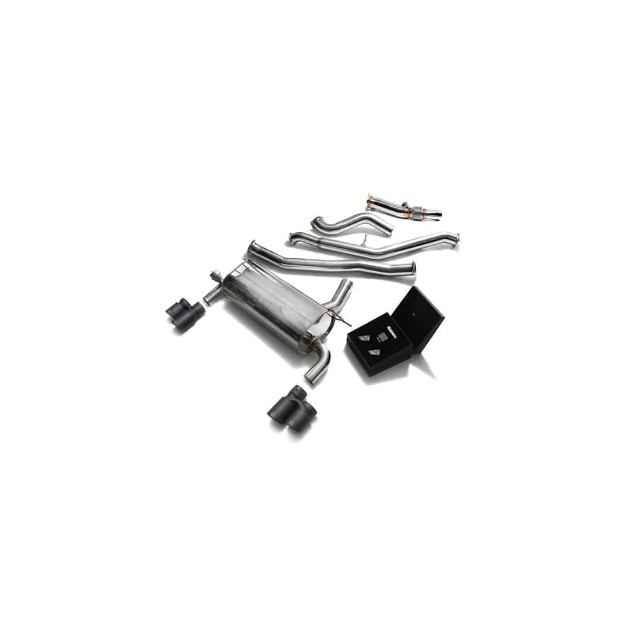 Armytrix BN20B20-BDD+BF32T-QS42M Valvetronic Exhaust System BMW 320i | 328i GT F34 2013-2015 with Quad Matte Black 3.15" | ML Performance UK UK Car Parts