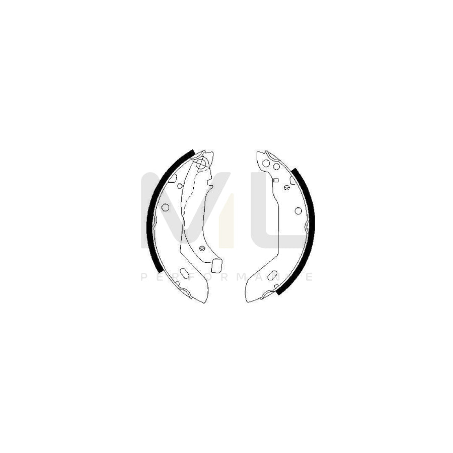 BOSCH 0 986 487 533 Brake Shoe Set | ML Performance Car Parts