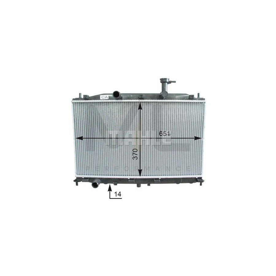 MAHLE ORIGINAL CR 1119 000P Engine radiator for HYUNDAI ACCENT Brazed cooling fins, Manual Transmission | ML Performance Car Parts