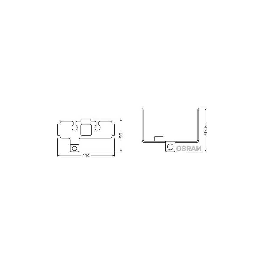 OSRAM Ledfog101 Inf M Holder Fog Light – ML Performance