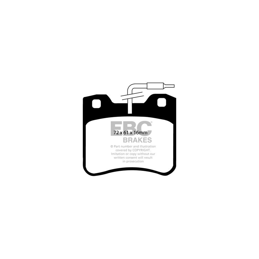 EBC PD01KF340 Citroen Peugeot Greenstuff Front Brake Pad & Plain Disc Kit  (Inc. Saxo, AX, 106) 2 | ML Performance UK Car Parts