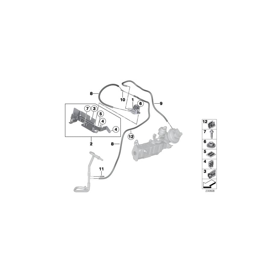 Genuine BMW 11748571719 Holder (Inc. Cooper D 1.6, Cooper SD & Cooper SD ALL4) | ML Performance UK Car Parts