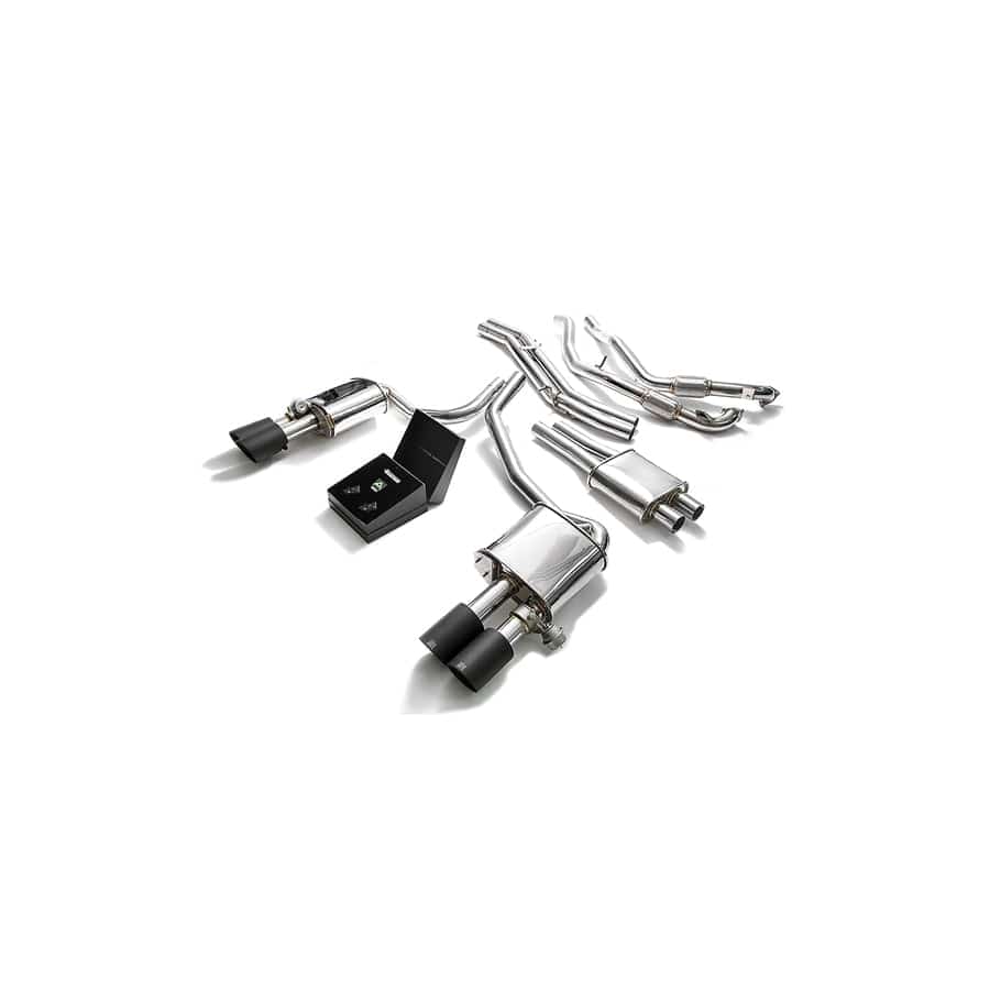 Armytrix AU95S-QS14M Valvetronic Exhaust System Audi S5 Coupe 3.0L V6 Turbo B9 2017-2020 with Quad Matte Black 3.5" | ML Performance UK UK Car Parts