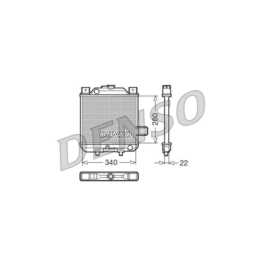 Denso DRM99006 Drm99006 Engine Radiator For Aixam 500 Hatchback | ML Performance UK